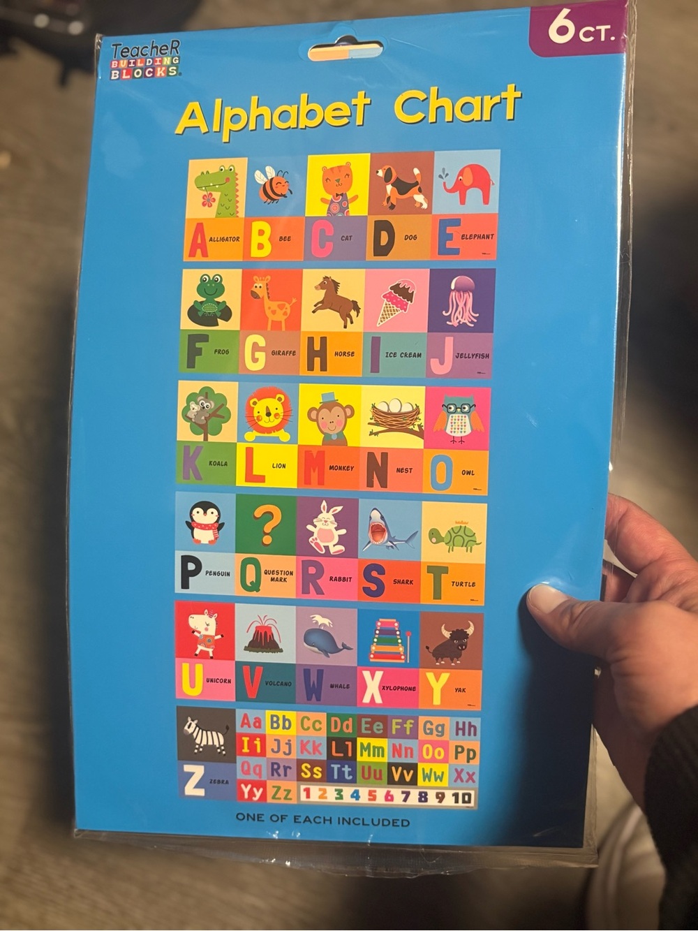 Blue Alphabet Chart - Classroom Poster